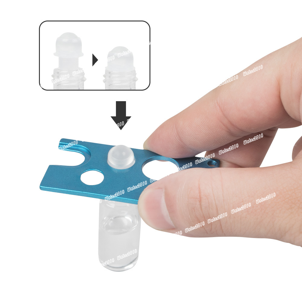 Metal Essential Oil Roller Ball Bottle Opener Remove Roller Caps Orifice Reducer Inserts On Essential Oils Tool 8 Colors