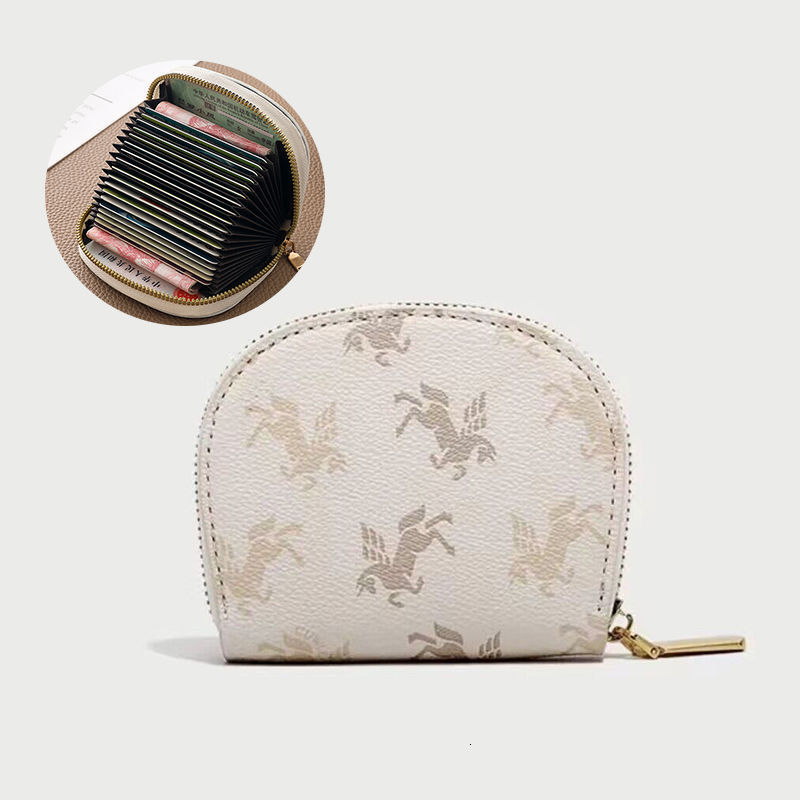 Lanjia Coin Card Convenient Multi Functional ID Holder Unicorn Pattern Series Fashion D E