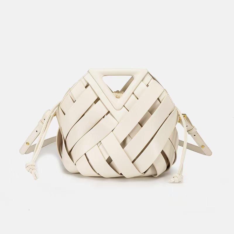 Women's Handbag Free Shipping Designer Luxury Hollow Out Vegetable Basket Women's Bag Niche Elegant High-end Fashion Inverted Triangle Handh