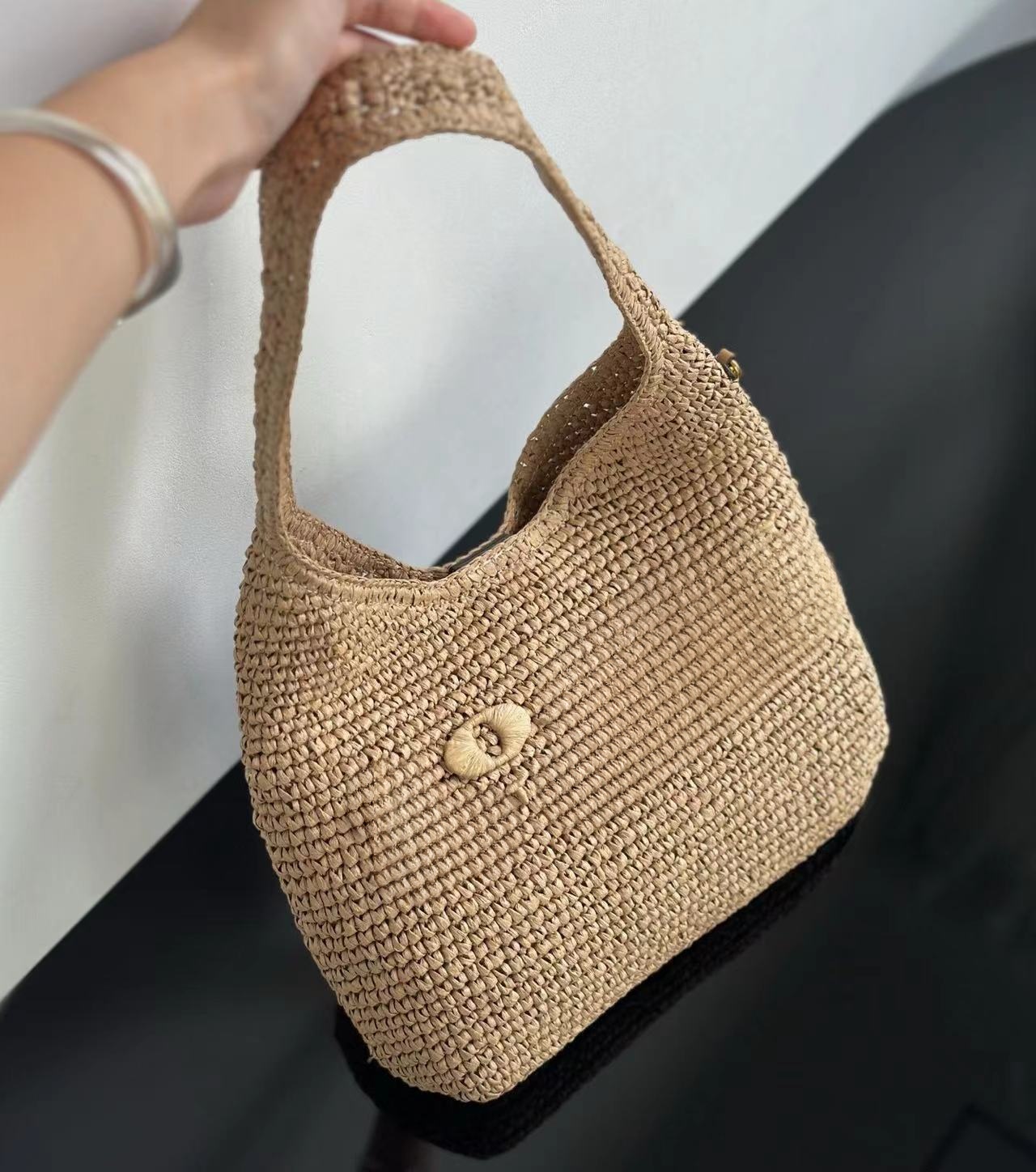 Bags Fashion Designer brooklyn straw holiday Handbags Women Shoulder Bag ladies Large Capacity summer travel tote bag