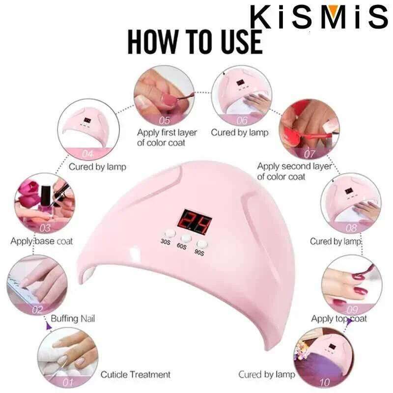36W UV LED Lamp for Gel Polish Curing Professional Nail Dryer Manicure hine with Fast Drying Technology X250709