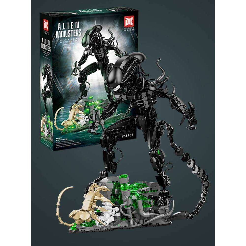 Beast Building Block Alien Assembly Robot Boy Toy Children's Gift Figurine Elementary School Student Decoration Ideal for elementary students who