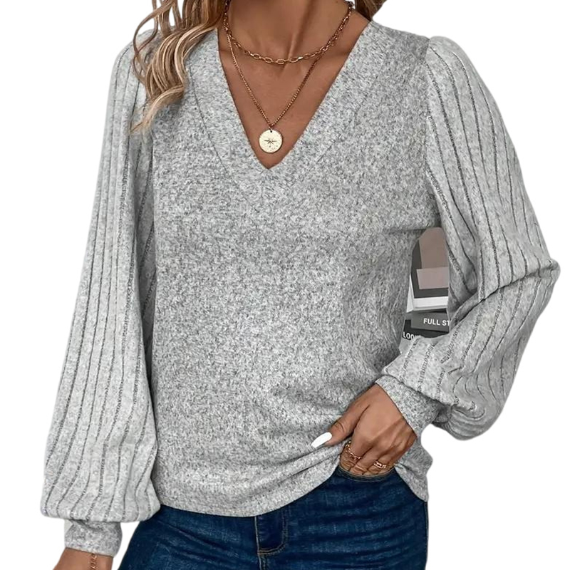 Women's Knits & Tees Elegant Long Sleeve Pullover Sweater Designed Specifically for Her