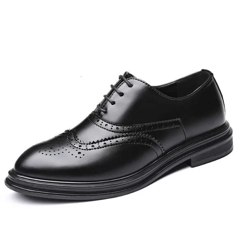 Italian Dress Mens Shoes Oxford Men Casual Luxury Designer Office Pointed Toe Black Corporate Wedding Shoes for Men 2023 XJ250710