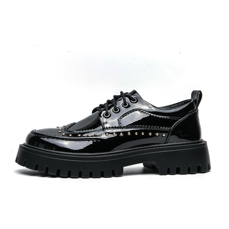 68801- Hand carved genuine leather formal leather shoes, men's business casual shoes, wedding multifunctional high-end fashion and comfort