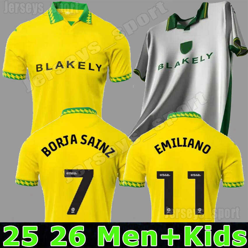 25 26 Nor cities Special Kit soccer jerseys CASSERES DALLINGA CISSOKO 2025 2026 Home yellow Away green third maillot de foot SARGENT mens KIDS KITS kit football 99