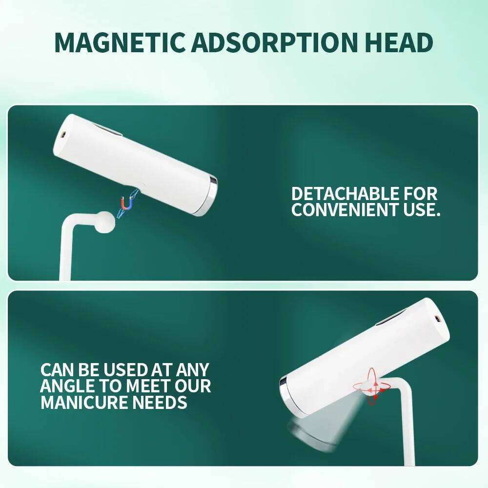 Portable LED Lamp with Stand Handheld UV Light for Gel Nails Cordless Rechargeable USB Dryer 1PC Nail X250710