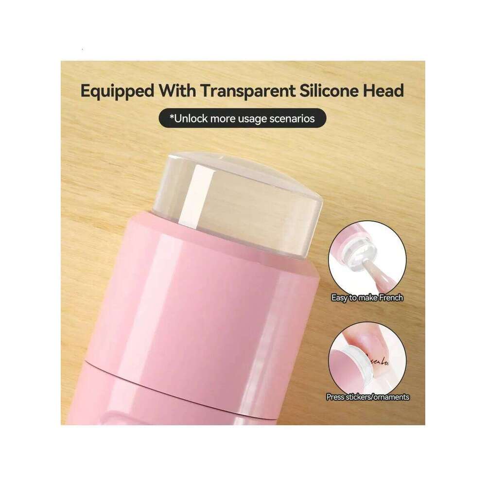 Pink On Screen Display Handheld UV Nail Lamp: Compact, Portable & USB Powered for Ultra - Fast Manicure and Pedicure X250710