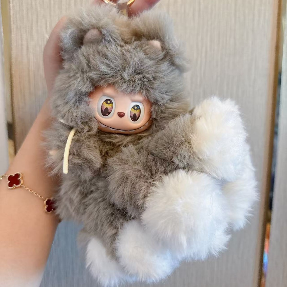 New Labubu A whole box Series 58 Zimomo Angel and 38Zimomo Big Boss Second Generation Archangel 58 Baby Plush Blind Box Plush Doll Ornament Christmas 