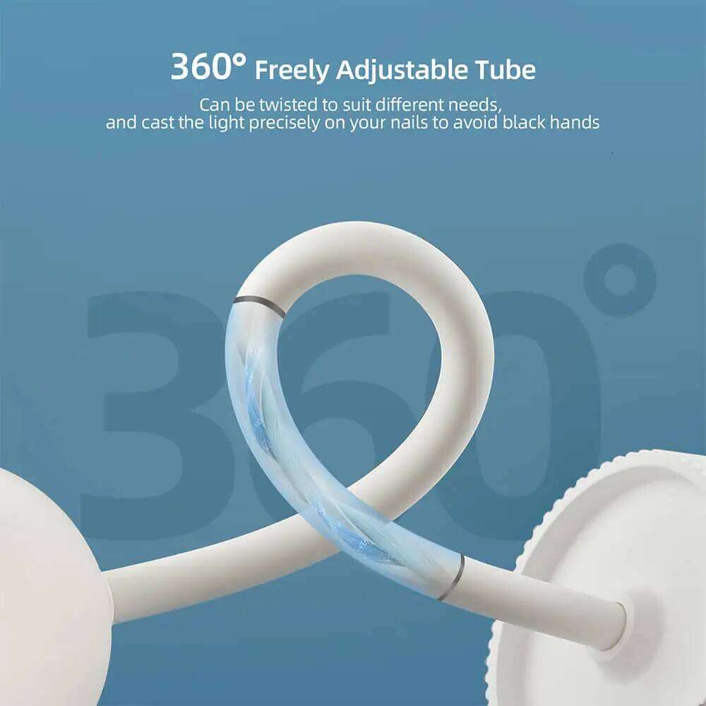 Mini LED 24W Dryer False Manicure Polish Glue Fast Drying UV Light Nail 360 Bendable Table Lamp Design X250710