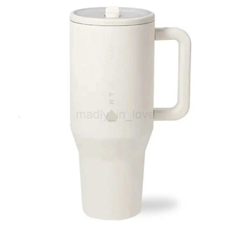 32 oz / 40 oz Traveler Straw Cover Stainless Steel Vacuum Insulated Car Cup Double Wall Hot Ice Travel M250710