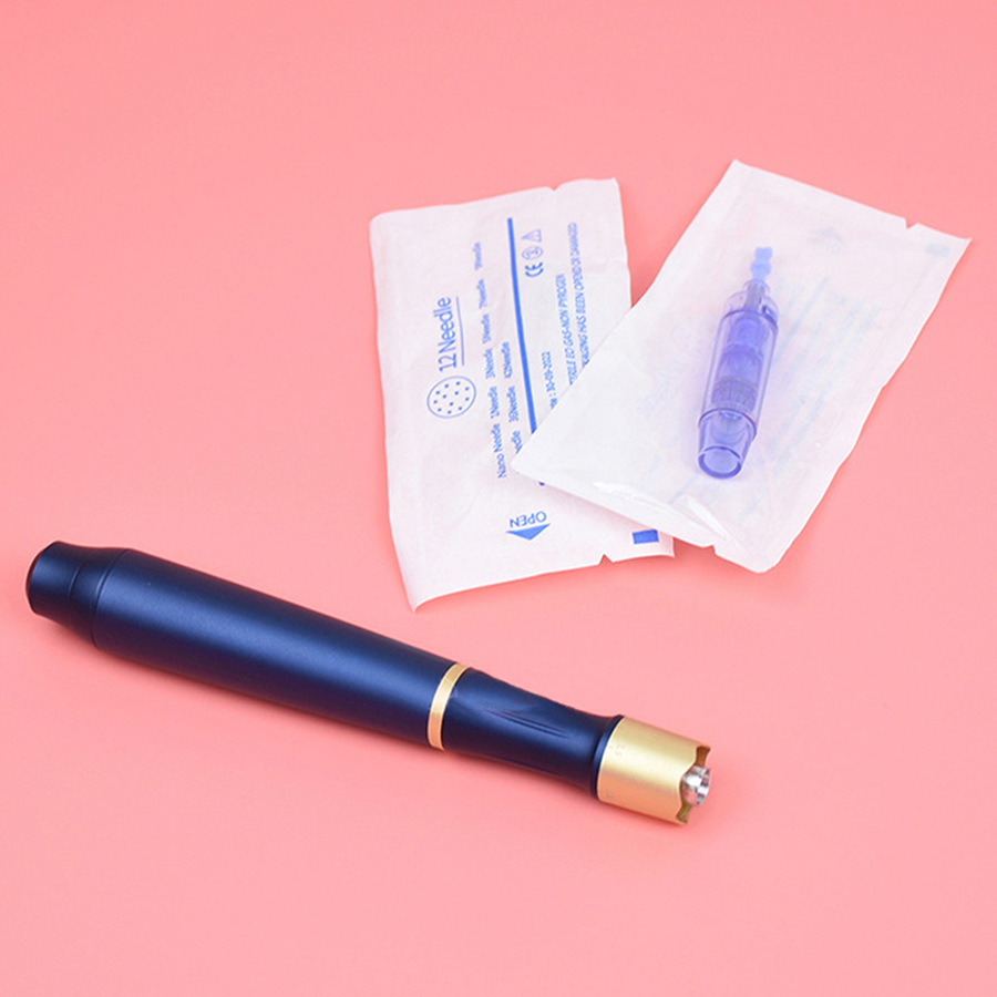 Wireless Electric Dermapen with Multiple Functionality for Mesotherapy - Includes 2pcs Nano Micro Needles Skin MTS Derma Pen Tool