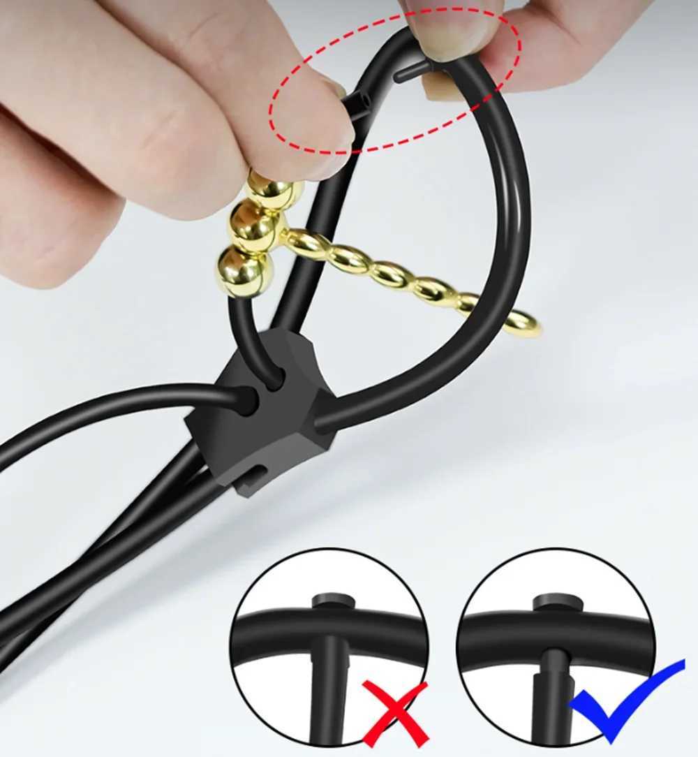 New E-Stim Electric Shock Sex Toys Kit Adjustable Electrostimulation Cock Peins Ring Electro Sex Toys For Men Sexes Accessoires
