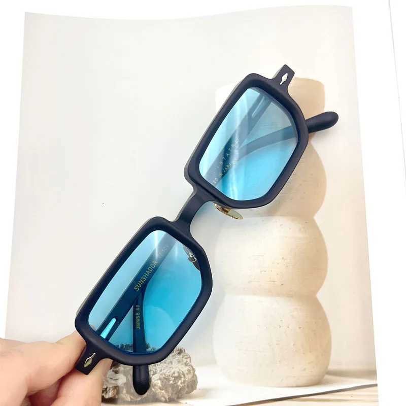 Unisex Fashionab Acetate Rectangar Small sunes - Prescription nses Ready - Trendy Ready - Trendy Lightweight W250709