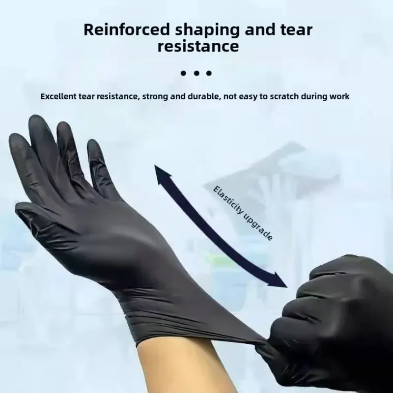Disposable Nitrile Waterproof Gloves Dish Washing Kitchen Household Gloves Dog Wash Cleaning Glove for Food Working Latex Gloves 250707