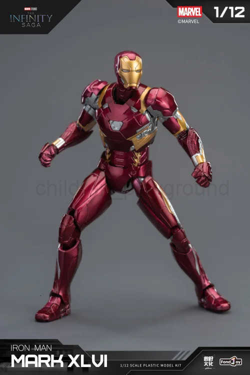 Disney NEW Fondjoy Iron Man MK46 Model Kit 1/12 Infinity Saga Ironman Mark 46 Assembly ABS Joint Movable Kid Toy Customized Gift W250710