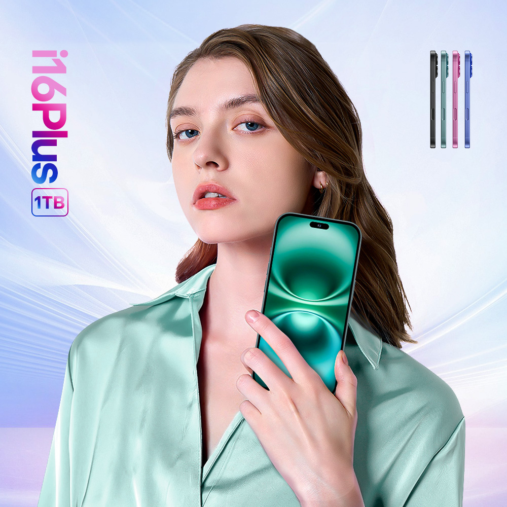 High-Performance i16 Plus Mobile Device Featuring a Big-Screen Experience: 7.3-Inch Resolution for Enhanced Visuals