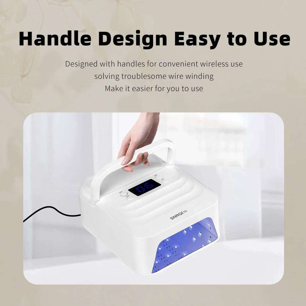 48W LED Lamp for Nails Professional Portable Dryer Fast Curing Gel Nail Polish Auto Sensor UV Light with Handle X250702