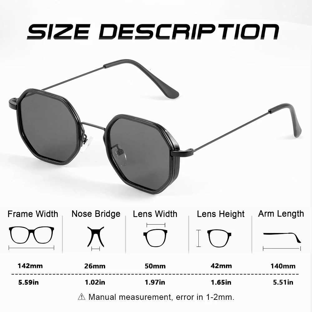 CRIXALIS Steampunk Polygon Sunglasses Men Women Small Decorative Goggles Sunglasses Retro Designer Gradient S UV400 W250709