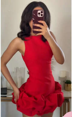 Women's Fashion Summer New Round Neck Sleeveless Waist-Cinching Slimming Short Bodycon Dress For Women B5