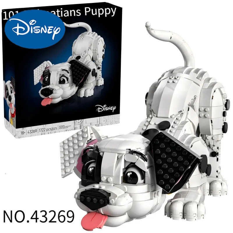 Disney 1722pcs MINISO Disney Popular Movie Game 101 Dalmatians Puppy 43269 Building Block Puzzle Model For Kids Holiday Birthday Gifts W250710