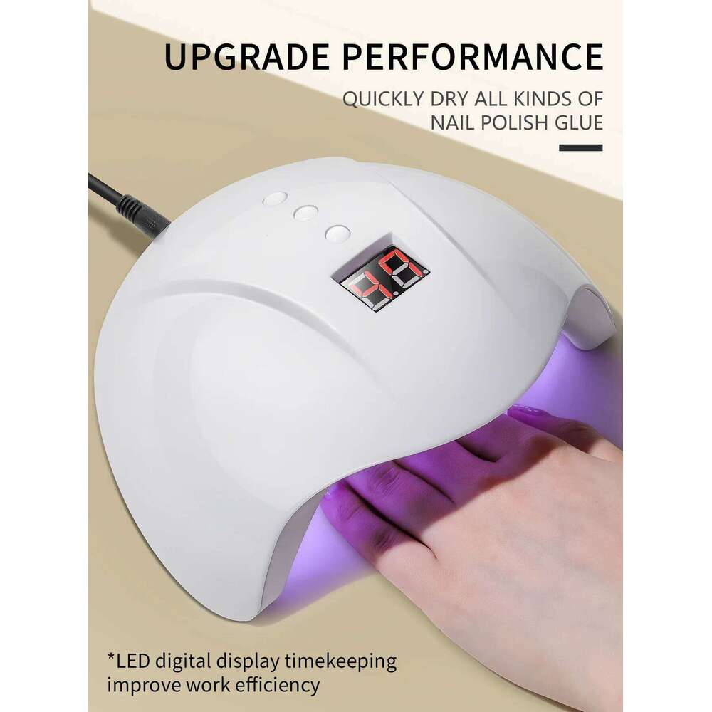 1Pc 12 Lamp Dryer, Phototherapy Double Light Source UV Lamp, For Women Nail Art DIY Use X250710 X250710