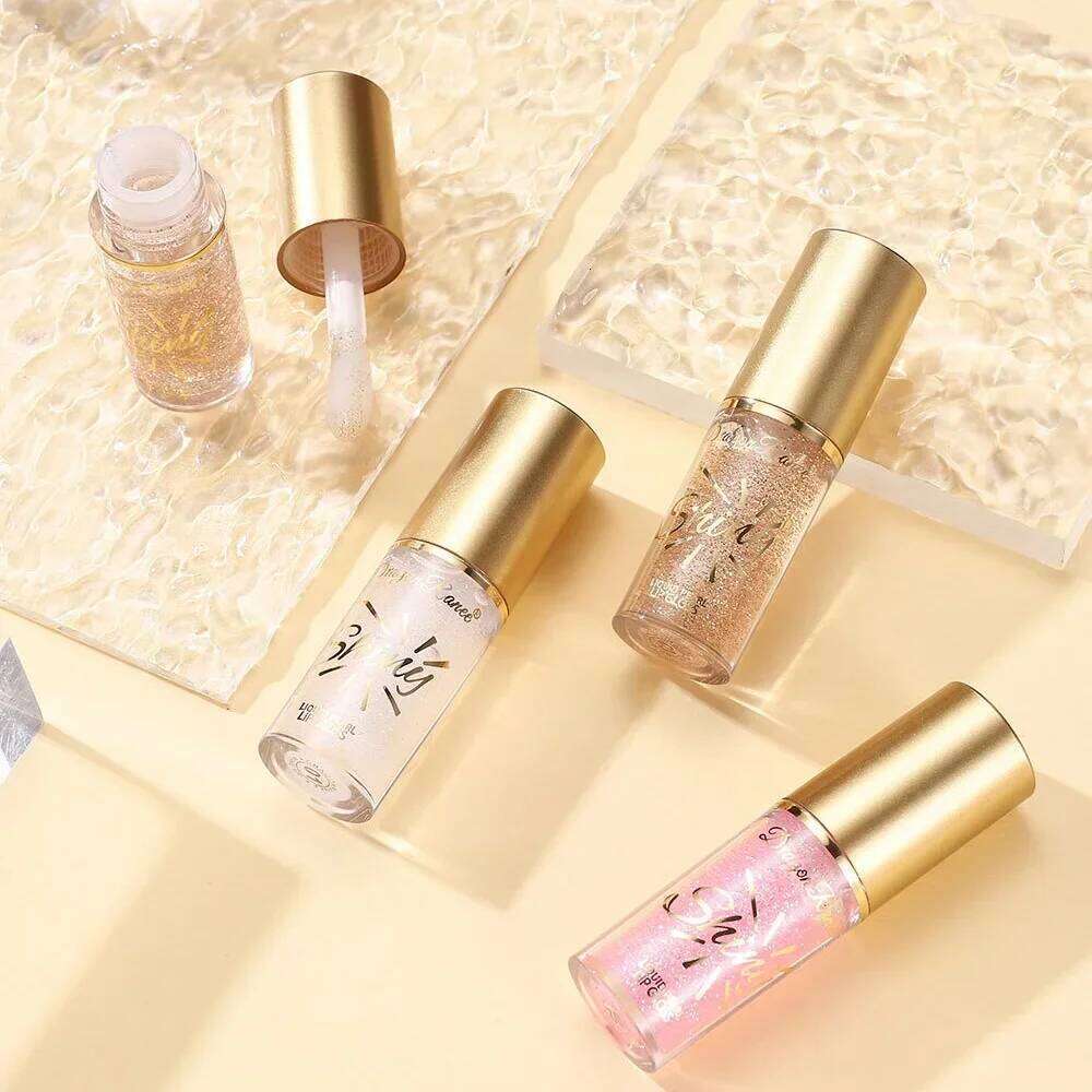 Mirror Pearl Gloss Set Moisturizing Oil Glaze with Fine Shimmering Glitter for Smooth Shiny K-Beauty Lip Care X250710