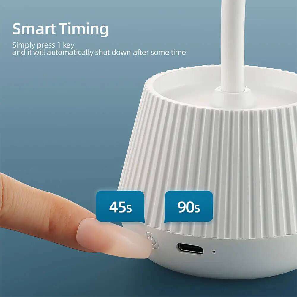 Mini LED 24W Dryer False Manicure Polish Glue Fast Drying UV Light Nail 360 Bendable Table Lamp Design X250710