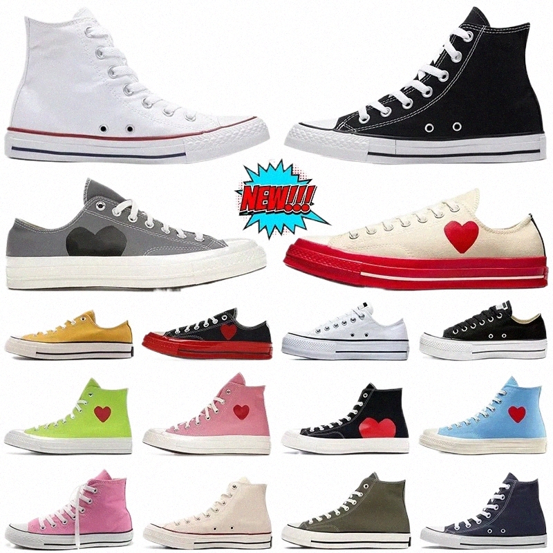 casual platforms designer canvas high low chucks Tennis Black White Grey Blue Red shoes sneakers p3S8#