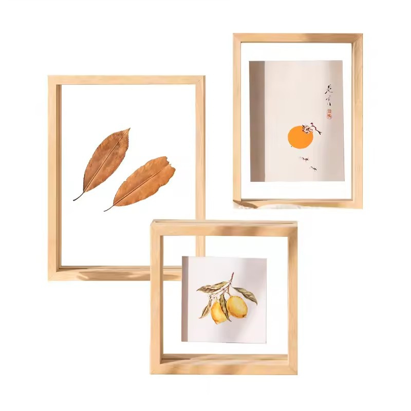 Double-sided Insert Acrylic Creative Transparent Leaf Specimen Display Photo Frame Home Decoration H260306