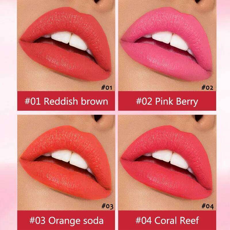 4 Colors Tattoo Magic Stain Tint Long Lasting Lip Gloss Sets for Women Peel Off Colored Matte Sexy Color X250710