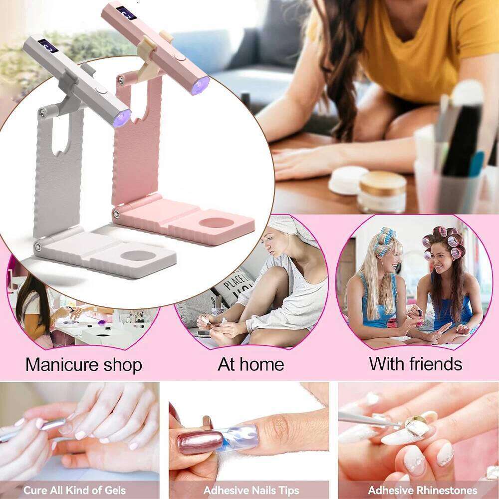 Timing Display Portable Handheld Mini Lamp With Bracket Family Quick Dry Flashlight Pen Chargeable Nail Dryer hine Uv X250710