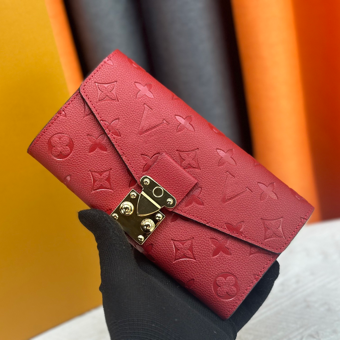 Wallet Designer Card Holders Designer Luxury Wallets Designer Genuine Long Wallet Handbag Coin Pouch Red Purse Mens Wallet Handbags Designer Bag High Quality