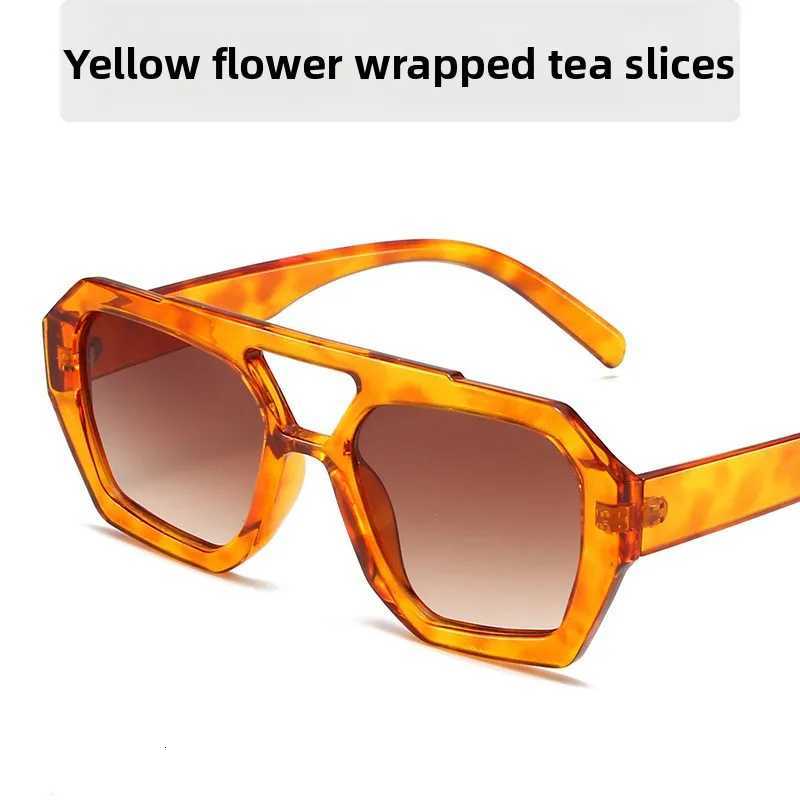 New fashion double beam sunglasses simple collision casual plain sunglasses W250709