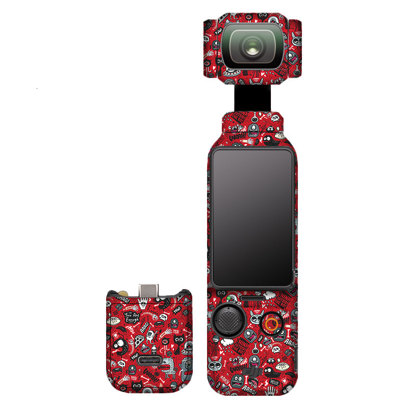 Suitable for DJI Pocket_3 seamless back adhesive skin sticker with full protective film
