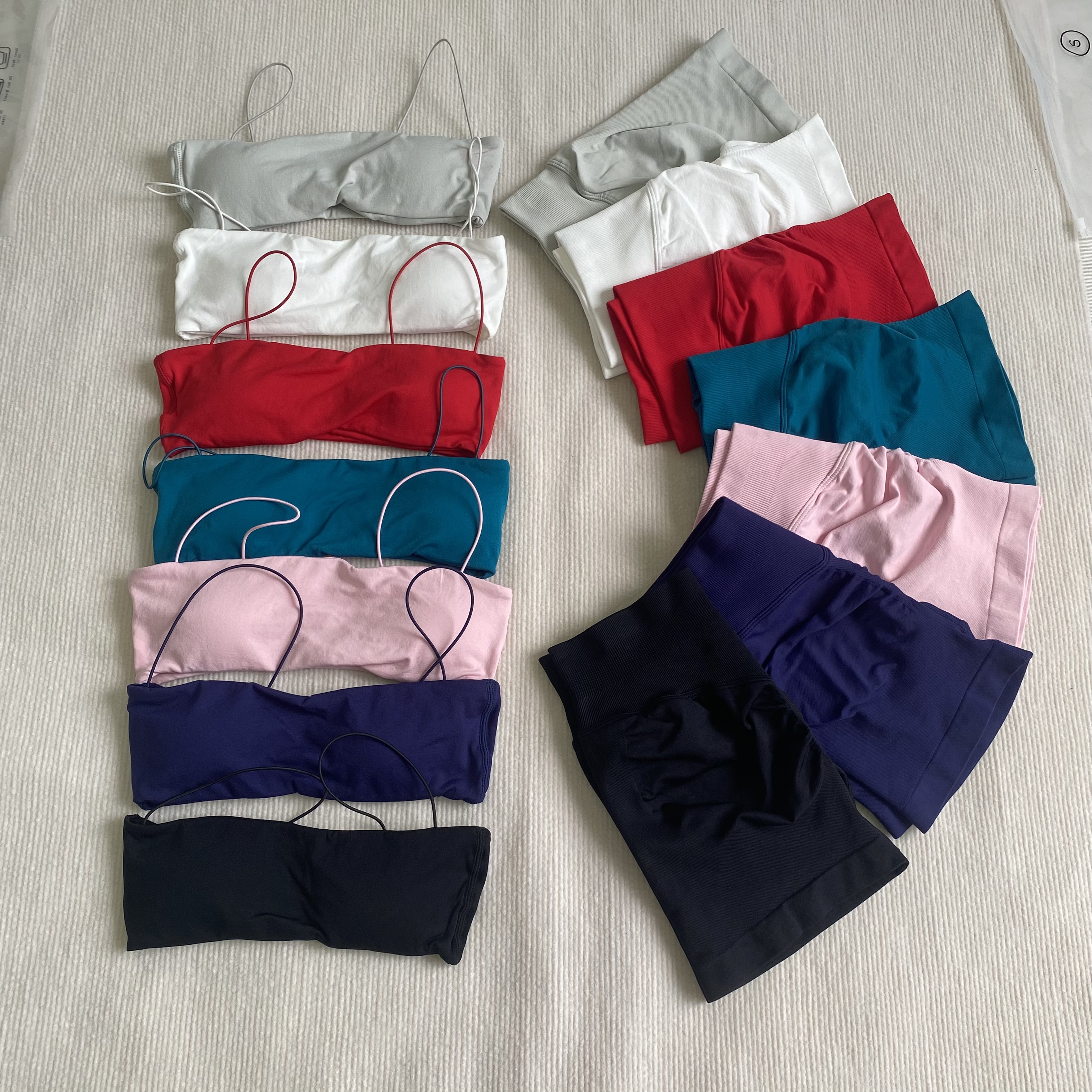 2 Piece Yoga Set Strappy Bra Set High Waist Workout Scrunch Shorts Impact Gym Set Women Strappy Sports Suit Fitness Clothes Seamless Workout Set Backless Tops