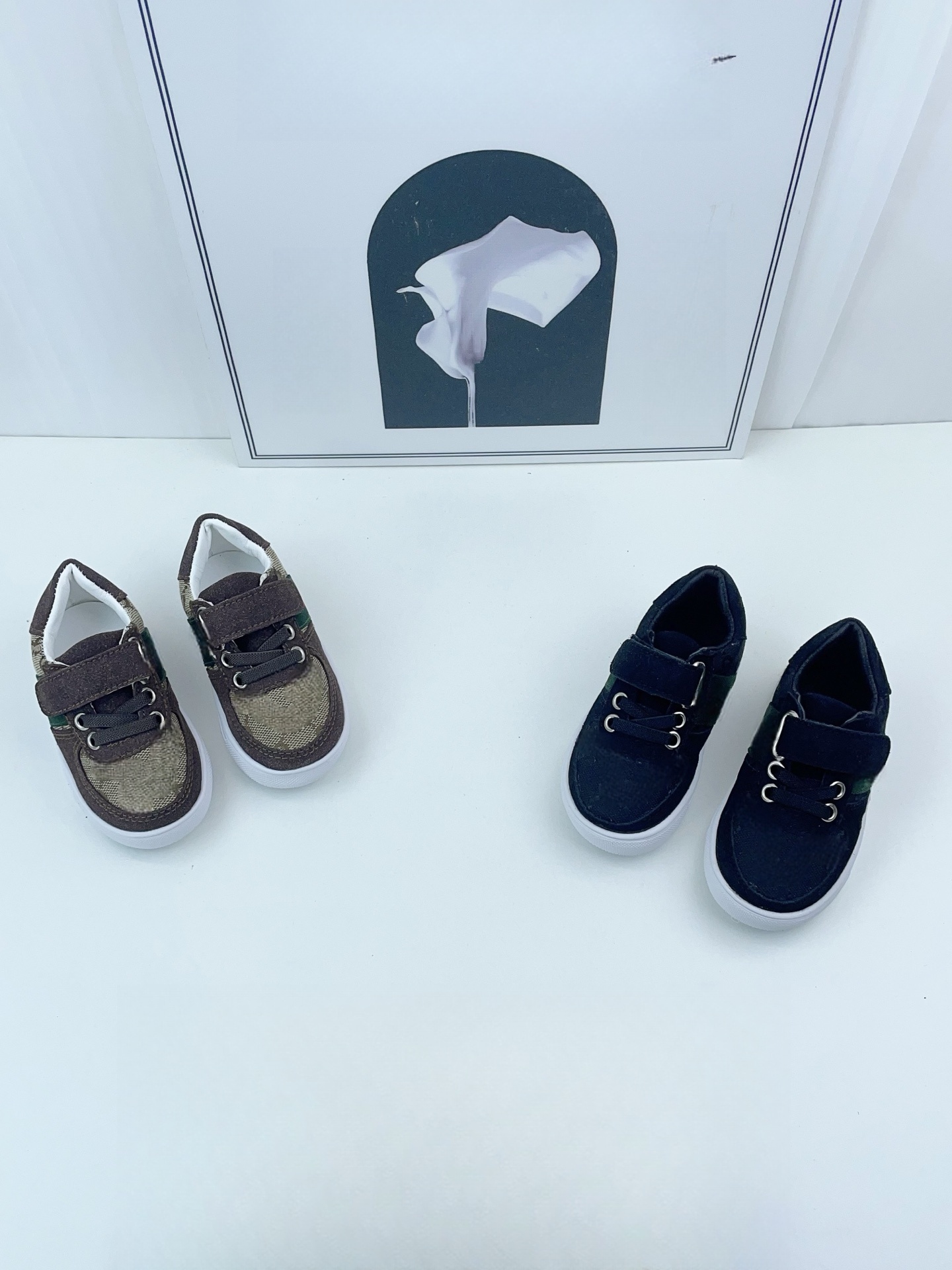 Toddlers letter Athletic Baby boys designer shoes kids stripe outdoor shoes children 1st birthday casual shoes size21-28 S4337