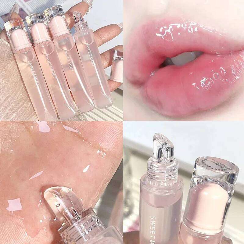 Plumping Jelly Gloss Lasting Moisturizing Transparent Lip Oil Water Light Mirror Liquid Lipstick Women Lips Makeup Cosmetics X250710