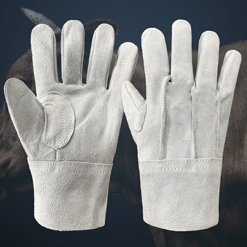 Cowhide gloves special thick wear-resistant scalding gloves for welders are resistant to high temperature and labor protection.