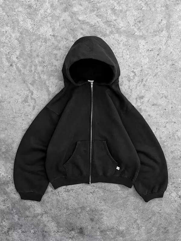 Spring Autumn Hooded Zipper Long Sleeve Sports Casual Sweatshirt For Men And Women B5 - view 7