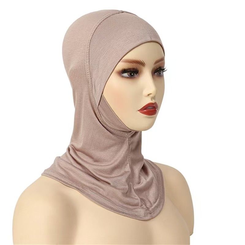 T1180 new solid color ladies face-lift chin-length hat scarf hat headscarf