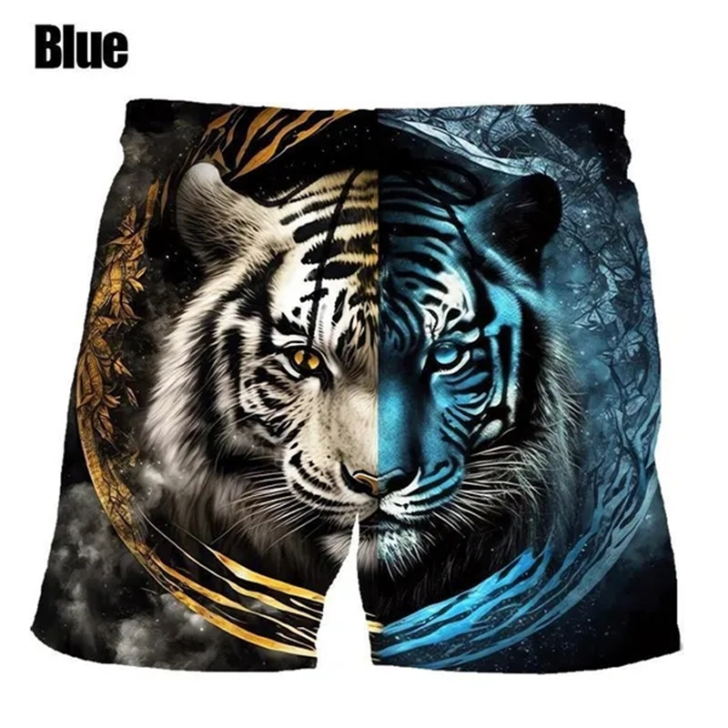 Summer Hot Sale Fashion Animal Tiger 3d Printing Cool Beach Shorts Pants Men's Women Kids Casual Swimming Trunks Homme Z260314