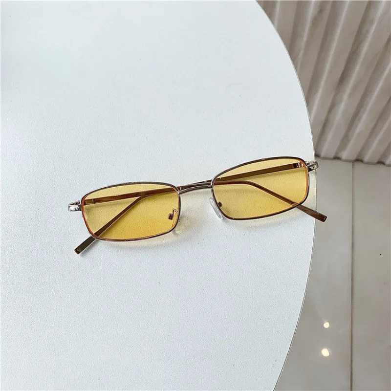 New Small Fe Rectang Sunglasses Wens Brand Designer Square Sunglasses Mens Vintage Eyewear UV400 Sunglasses W250709