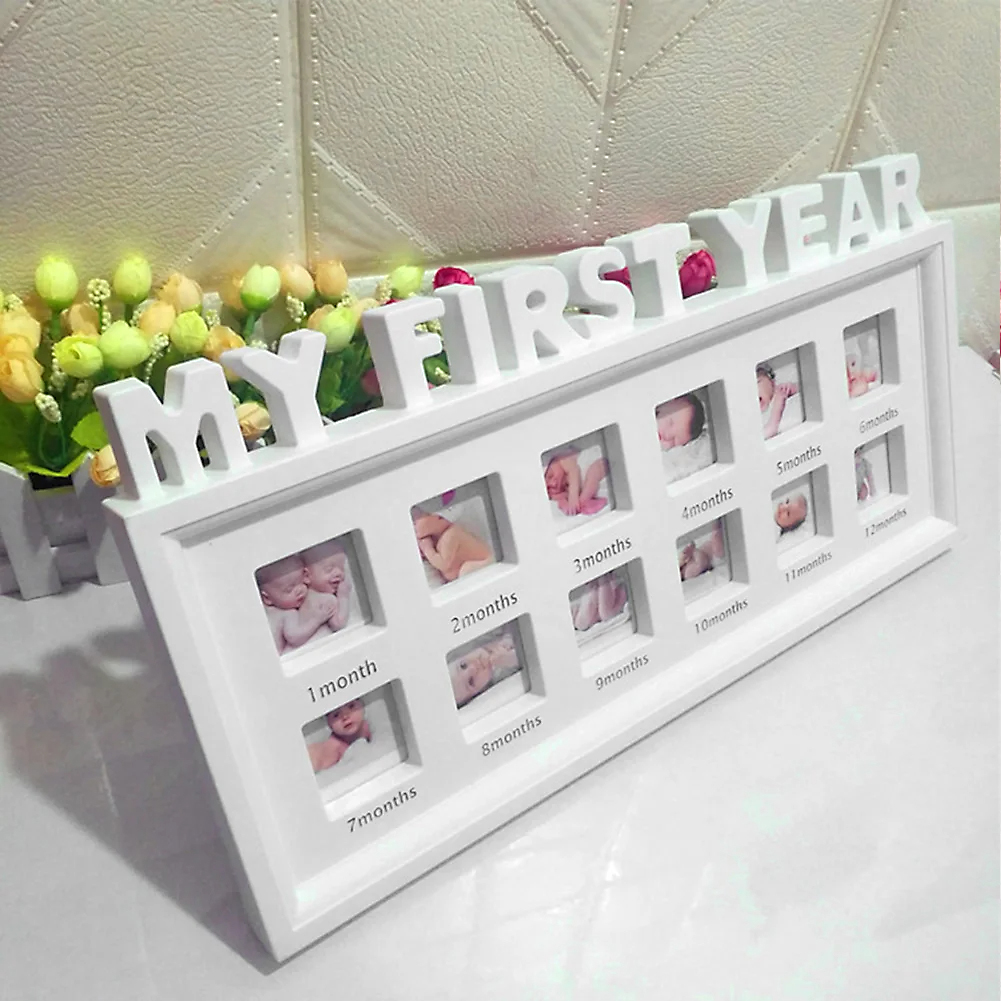 My First Year Baby Photo Frame Home Decoration Creative Diy Memory Newborn 12 Month Growing Picture Holder Souvenirs Supplies H260306