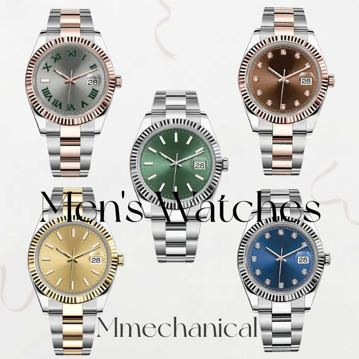 watch men's watch mechanical ceramic watch all stainless steel watch sapphire luminous watch 2813 automatic 36/41M business casual watches