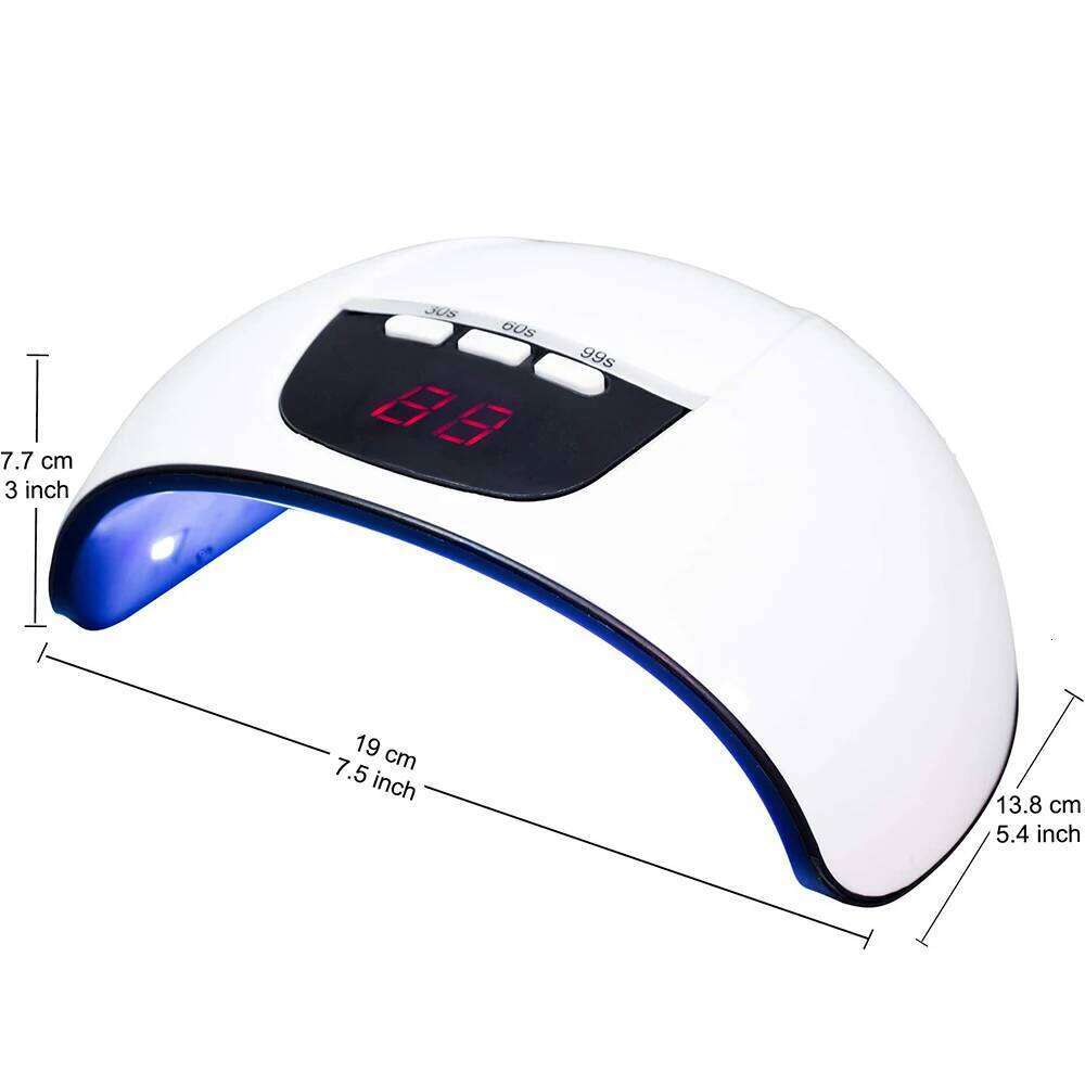 LINMANDA LED UV Lamp 54W Resin Curing Light Gel Nail Polish 3 Timer Setting Auto Sensor USB Powered for Novice DIY or Salon Use X2507