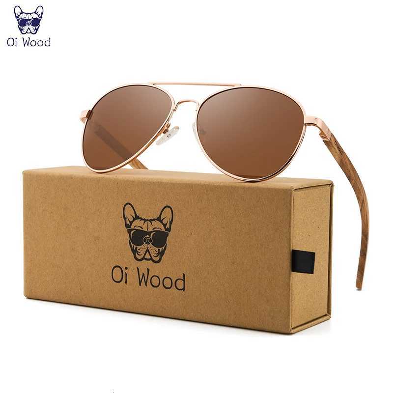 Oi Wood Sunglasses Sunes ot Sun es Men Wen Polarized Eyewear Blue UV400 ns W250709