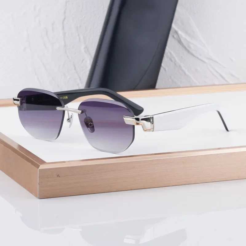 Z111 Square Germany Brand Rimss Sunes Alloy Acetate Top Quality UV400 Diamond Cutting Fashion ical Design Gradient W250709