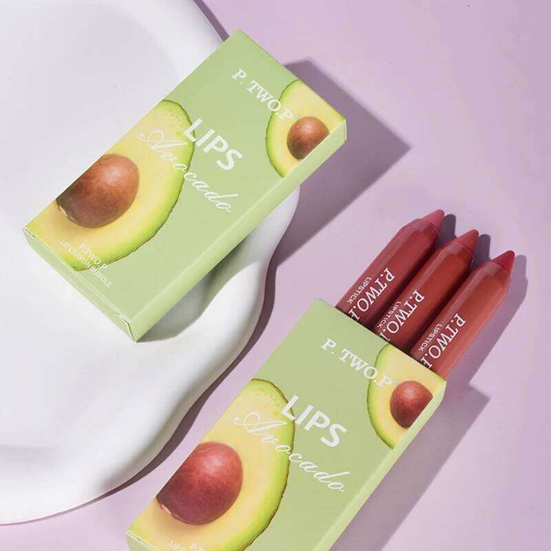 P.TWO.P 3 Pcs Set Different Colors Sexy Long Lasting Waterproof Matte Lipstick Pencils Moisturizer Lips Makeup Kit Lip X250710