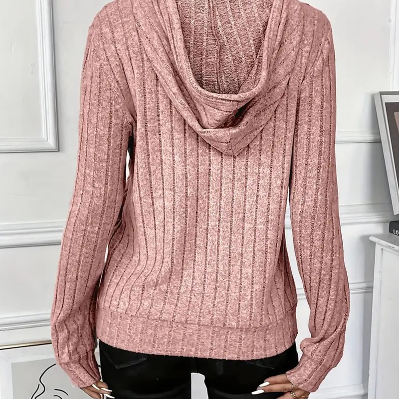 Women's Knits & Tees Chic Ladies' Long Sleeve Pullover Top - Versatile Layering Piece